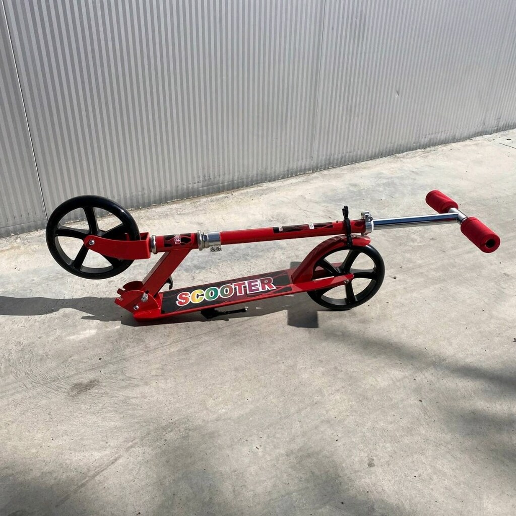 Renkli Kırmızı Alüminyum çocuk Scooter 45 kg - 3