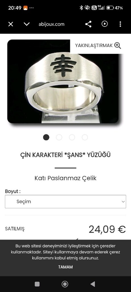 çelik şans yüzüğü - 3