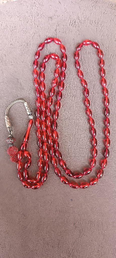 orijina Osmanlıl Ateş kehribarı tespih - 2