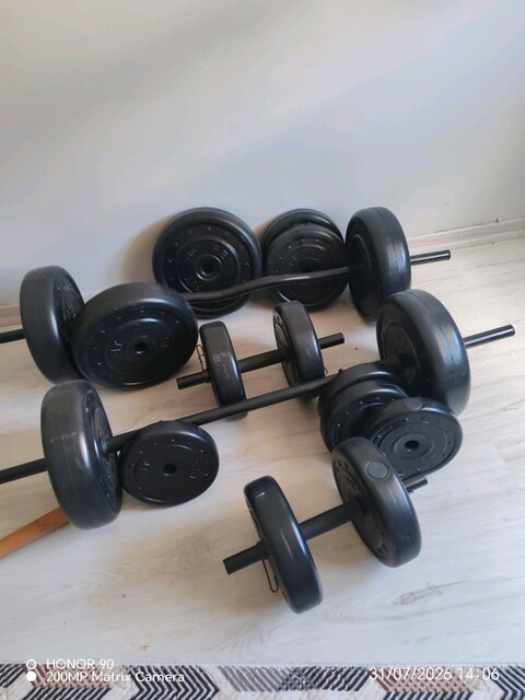 Z Barli 108 kg Halter ve dambil seti