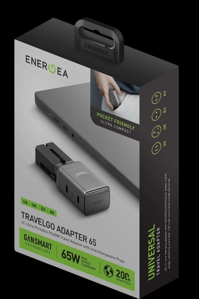 Energea TravelGo 65W 2 Adet Type-C Çıkışlı PD PPS GaN Hızlı Şarj Aleti - 7