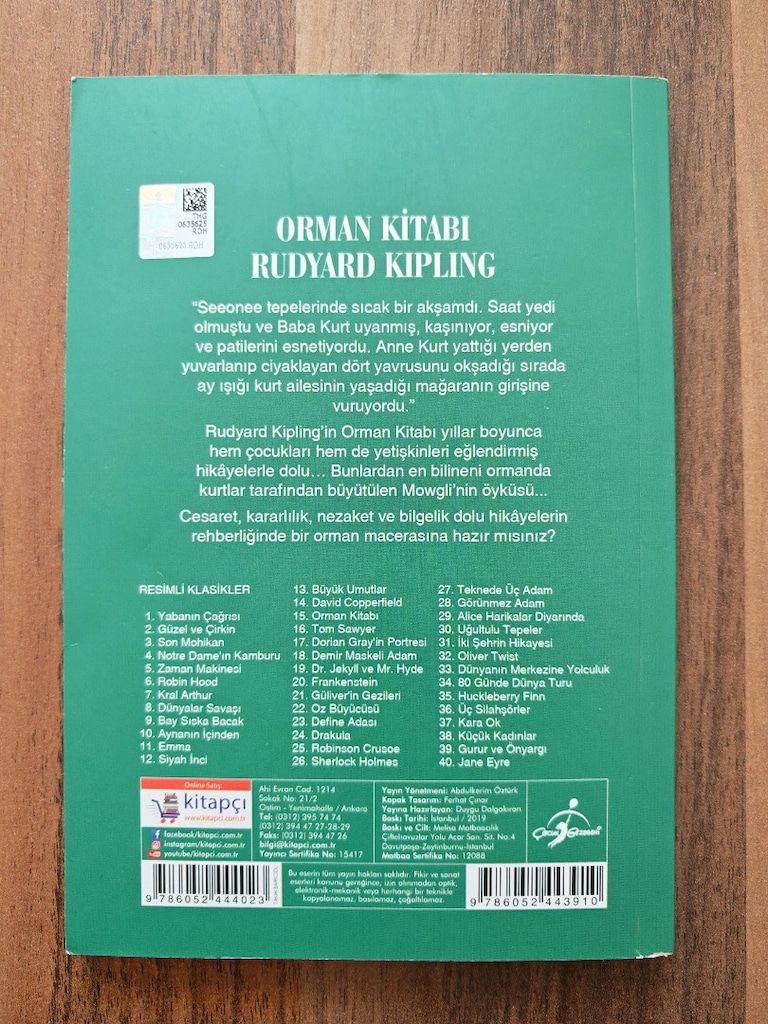 Orman Kitabı - Tatil Okuma Kitabı - 2