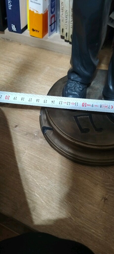 Vintage cazcı büyük boy heykel - 8
