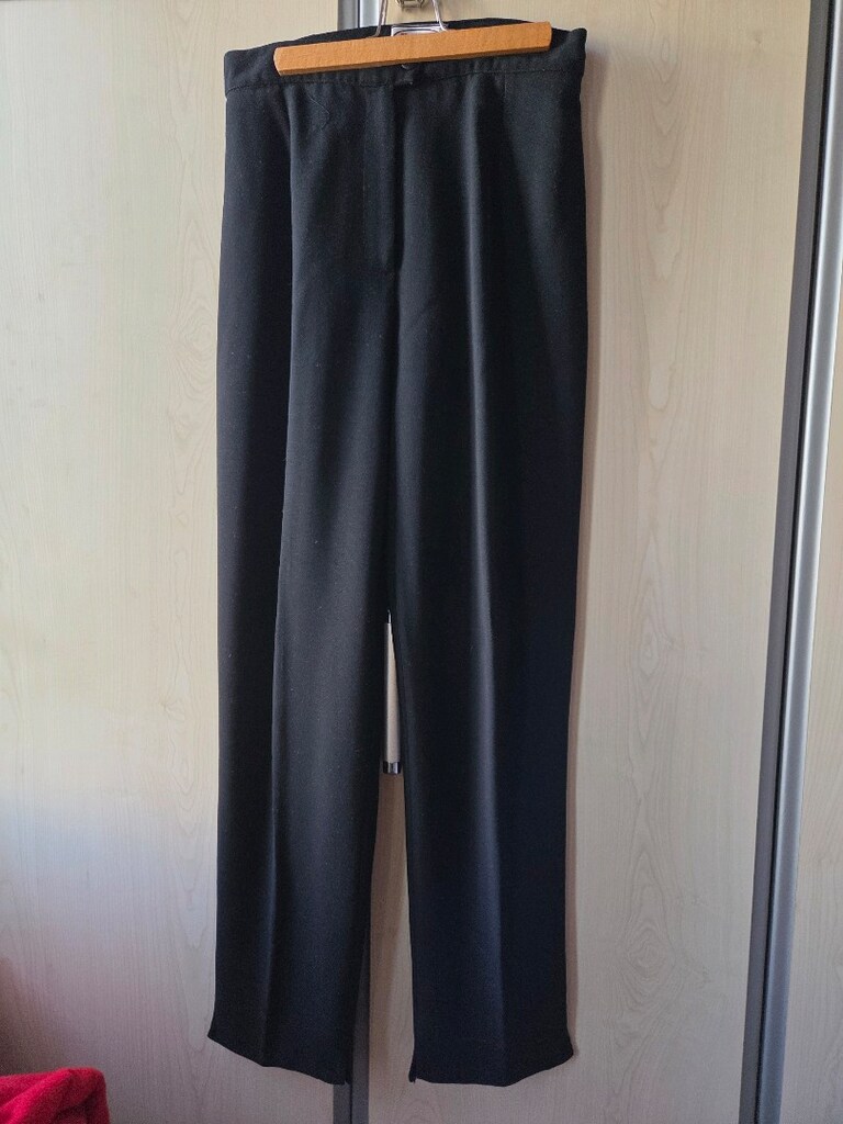 Siyah Klasik Kesim Pantolon Kadın - 8