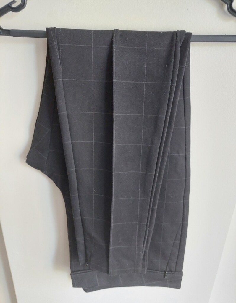 M&S Lacivert kareli bayan Pantolon