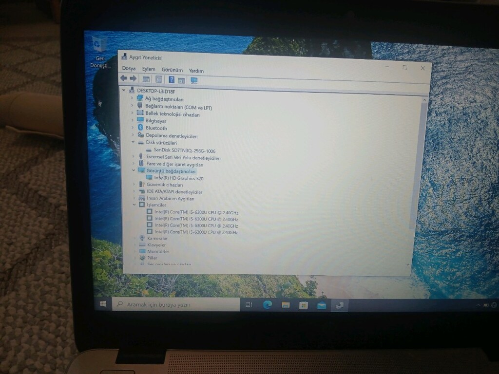HP ELITEBOOK İ5 6300U 4 256 14 INC HATASIZZ - 7