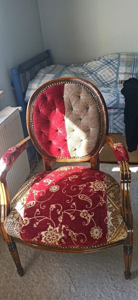 antika tek koltuk yeni döşendi berjer - 3