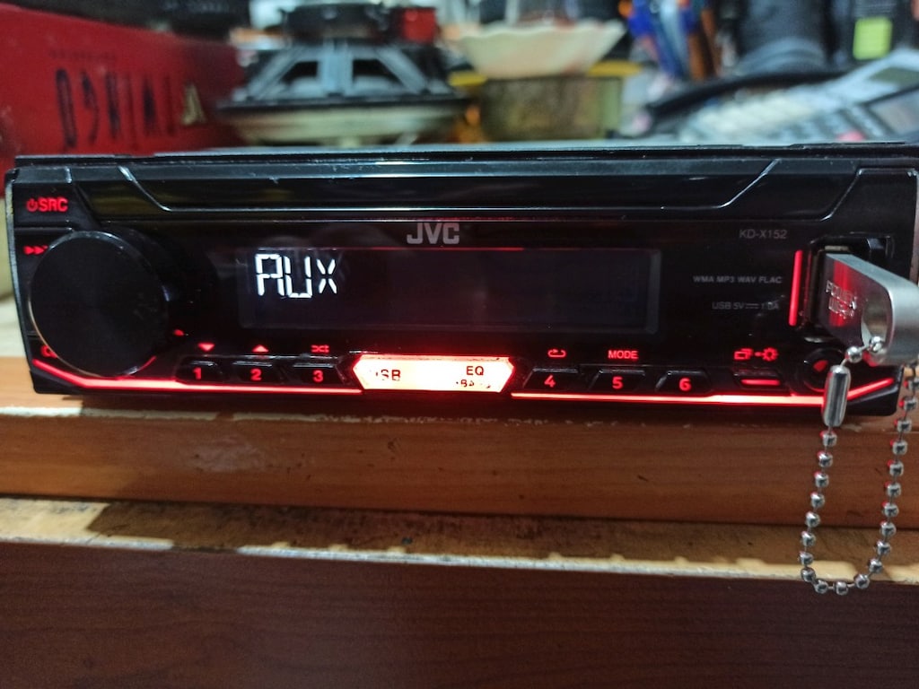 JVC KD-X152 Oto Teybi USB AUX RADYO tek anfi çıkışli oto teyp sorunsuz - 7