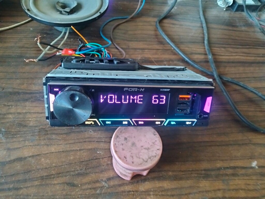 forx 3 amfi çıkışlı DSP li 7farkli ışık renkli oto teyp montaj dahil - 2