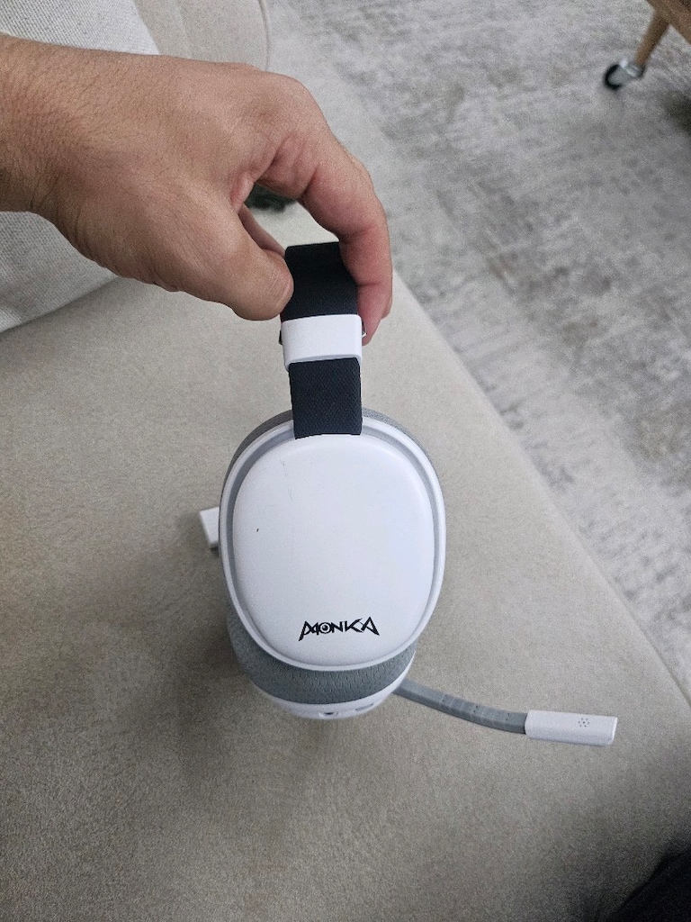 Monka ışıklı kablosuz gaming kulaklık - 2