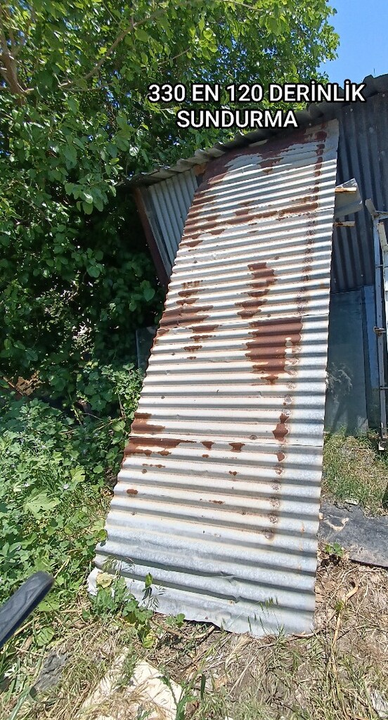 SUNDURMA CİNKO ölçüler fotoğraflarda mevcut