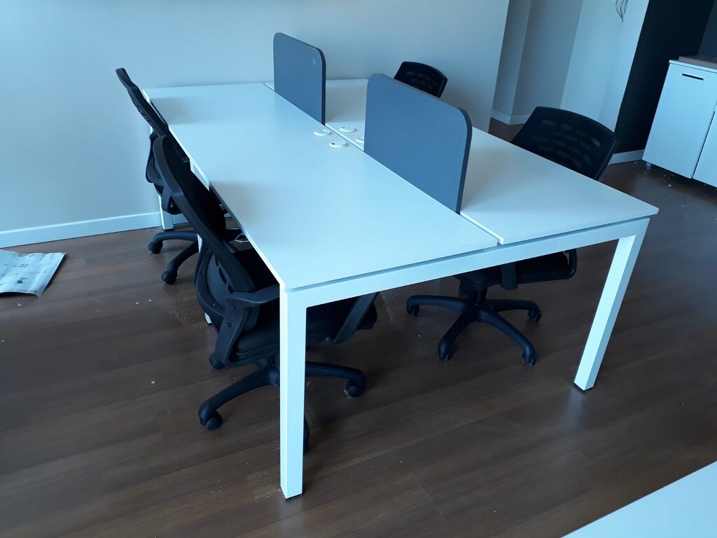 PANELLİ ÇALIŞMA MASASI / ÇOKLU PERSONEL MASASI / ARAL OFİS - 8