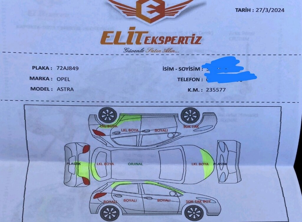 değişensiz Opel Astra h kasa - 14