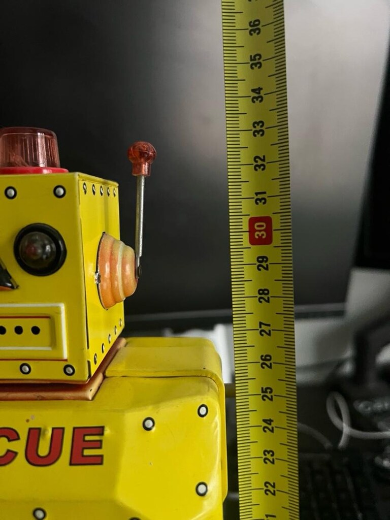 antika teneke oyuncak robot - 2
