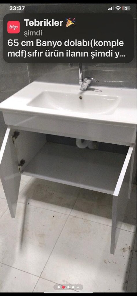 65 cm Banyo dolabı(komple mdf)sıfır ürün - 5