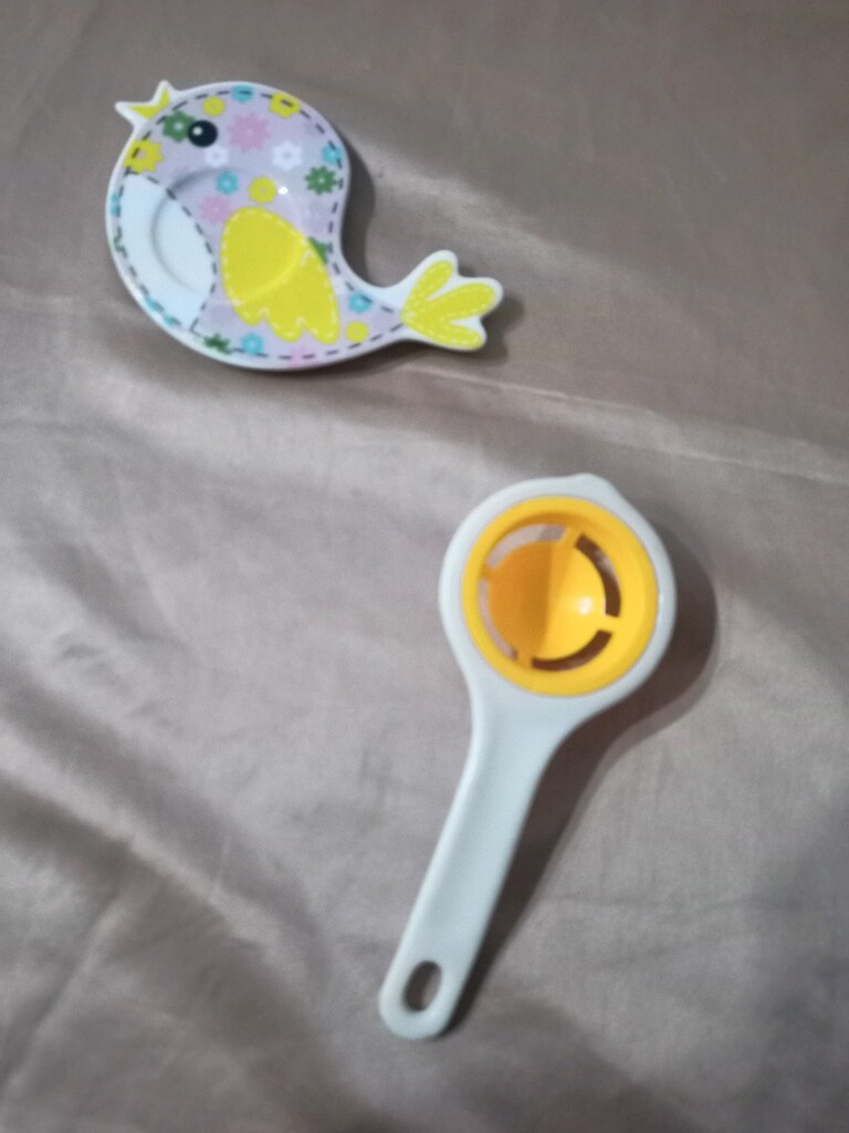 kuş figürlü tabak ve yumurta sarısı ve beyazi ayırıcı - 3