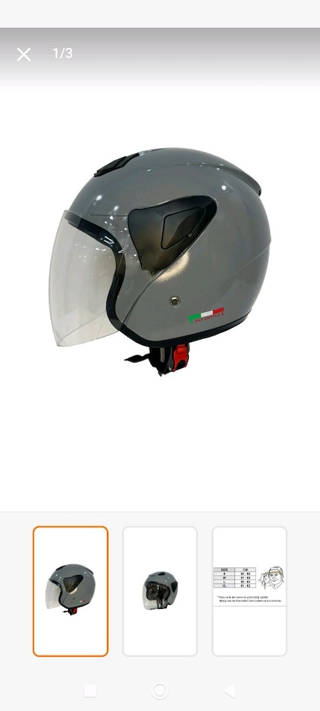 sway kask fs 733 açık gri kask - 2