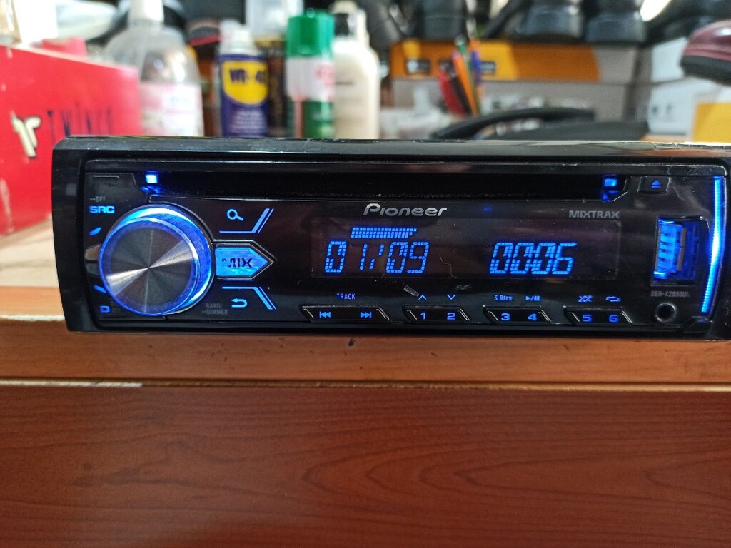 Eski seri Pioneer USB AUX RADYO CD ÇİFT ANFİ ÇIKIŞLI oto teyp sıfır gi - 7
