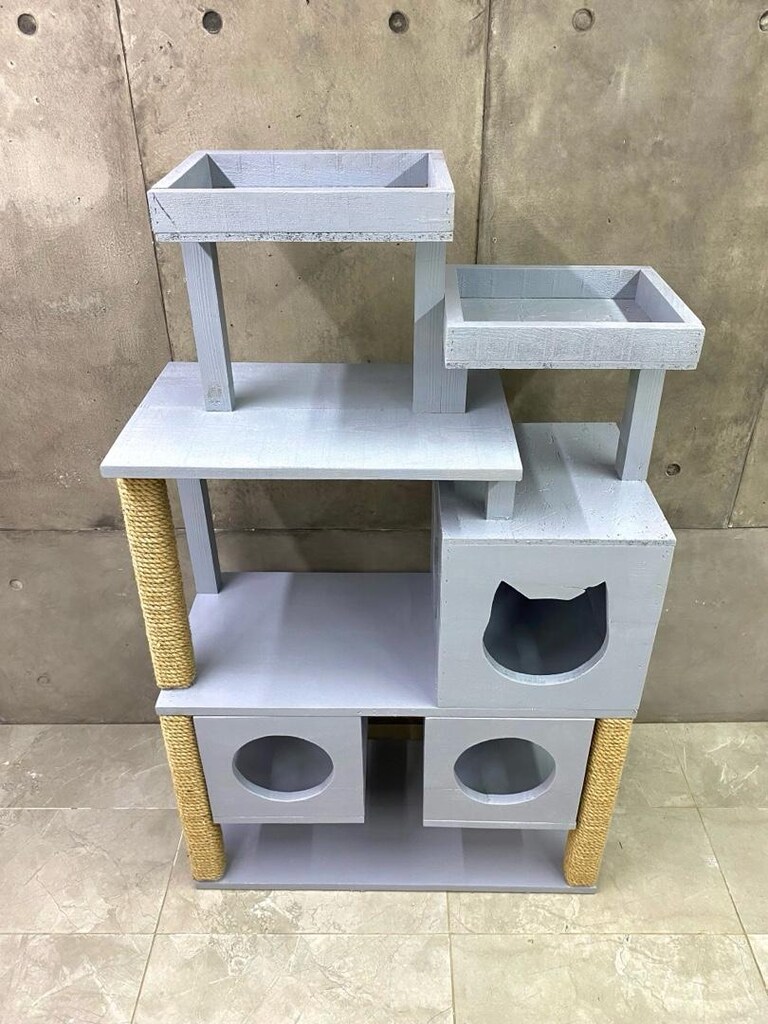 ahşap kedi evi - 3