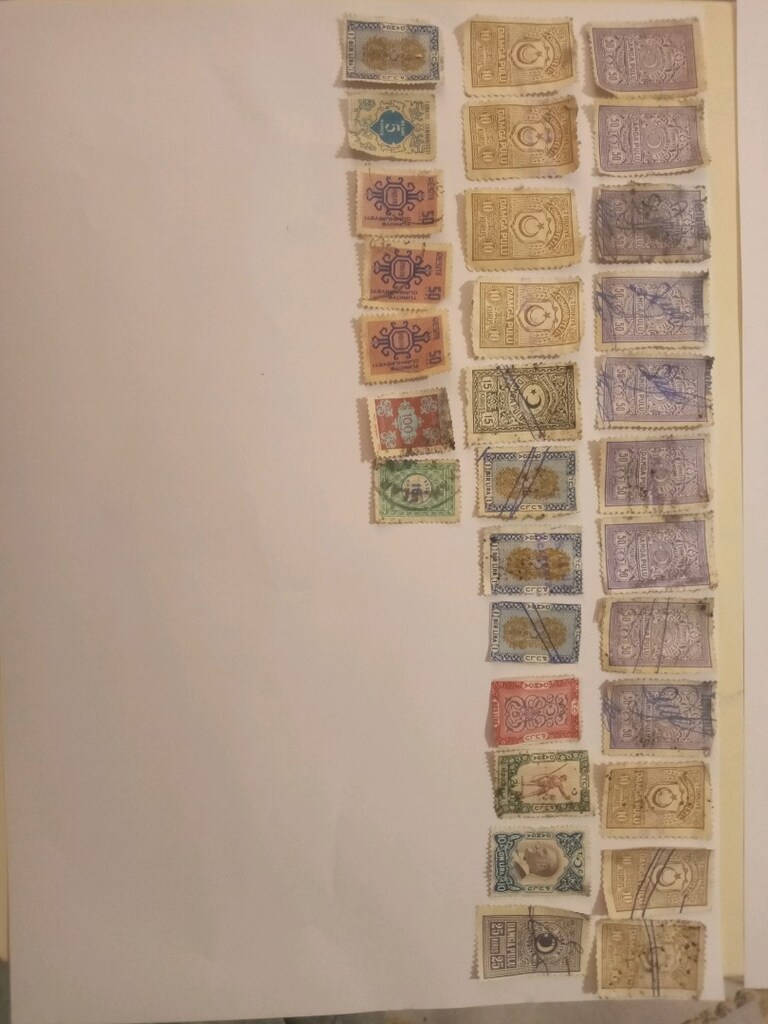 1960 ile 1988 yılları arası çeşitli pullar - 2