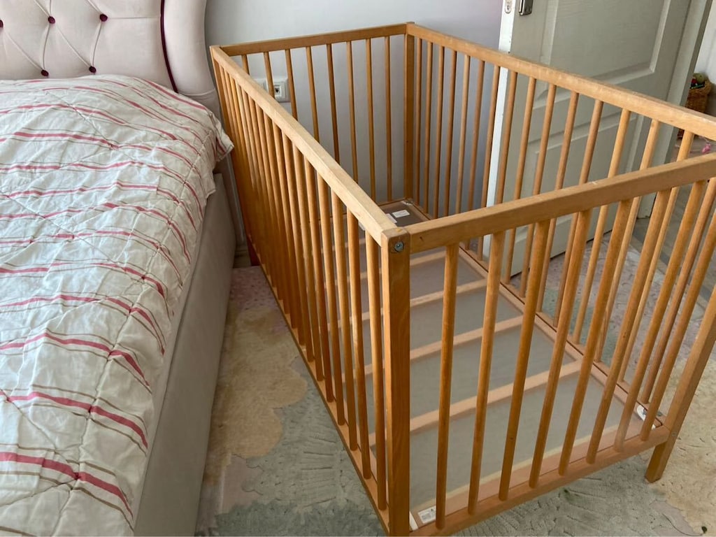Ahşap Bebek Beşiği - 3