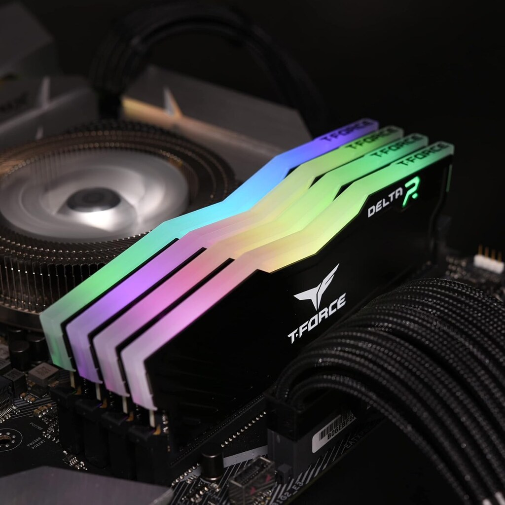 Team T-Force Delta RGB 32GB 3600MHz DDR4 Quad Kit Ram (KF) - 2