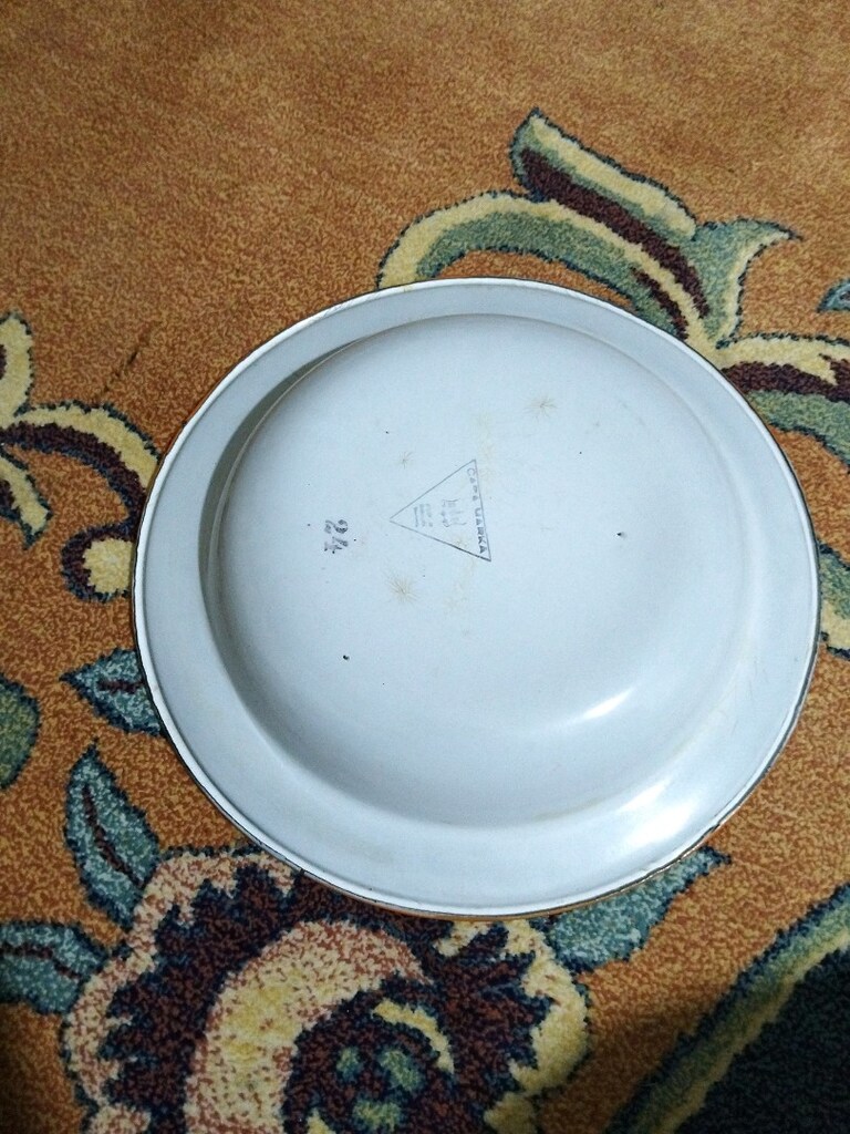 vintage, Avrupa emaye tabak - 5