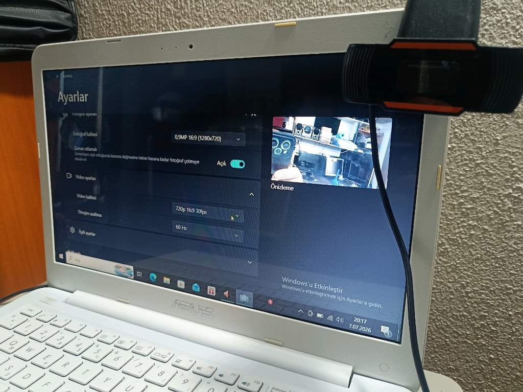 Webcam tak çalıştır 1280*720 - 4