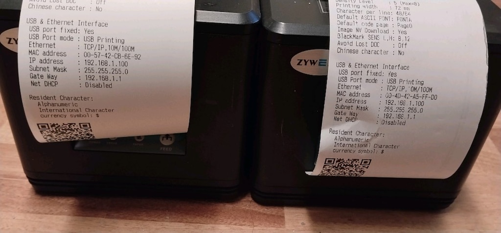 Adisyon fiş termal yazıcı zywell zy907 - 2