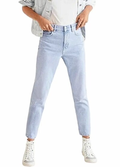 MANGO BUZ MAVİ MOM JEAN