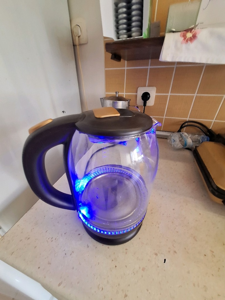 Gökkuşağı renklerinde Işıklı Cam kettle heifer - 4