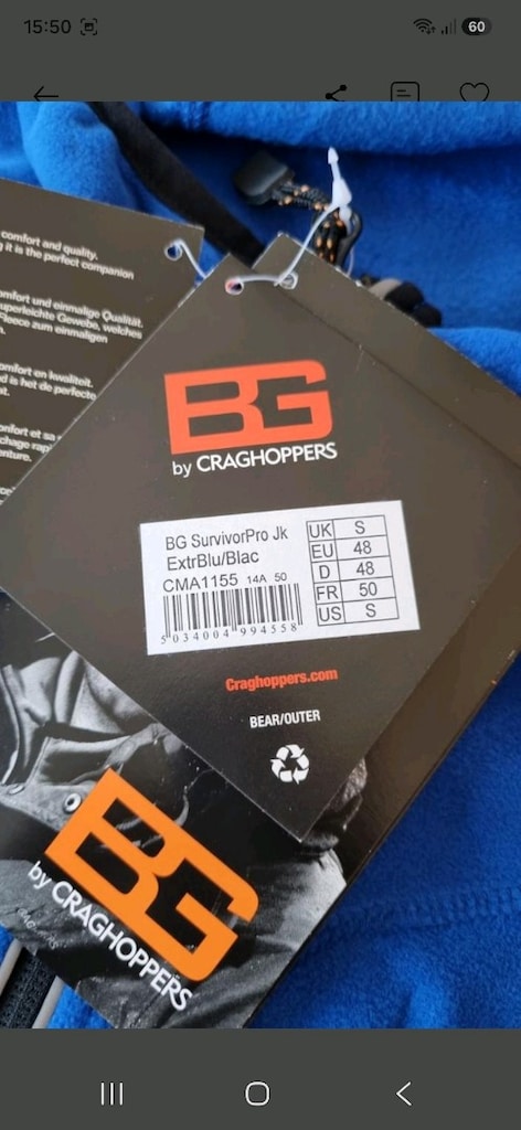 Bear Grylls Polar Ceket Beden:48 UK:S - 6