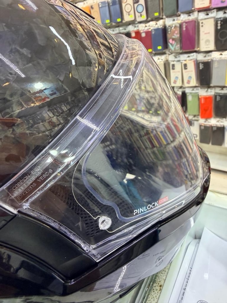 KOMPLE ÇENE AÇILIR FULL KARBON SCORPİON EVO EXE TECH ONYX CARBON - 6