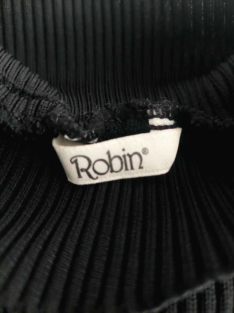 ROBİN dik yaka saran fitilli maxi elbise - 12