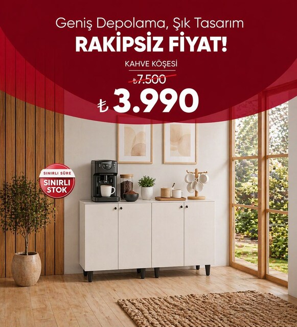 Mutfak dolabı Kahve köşesi dolabı
