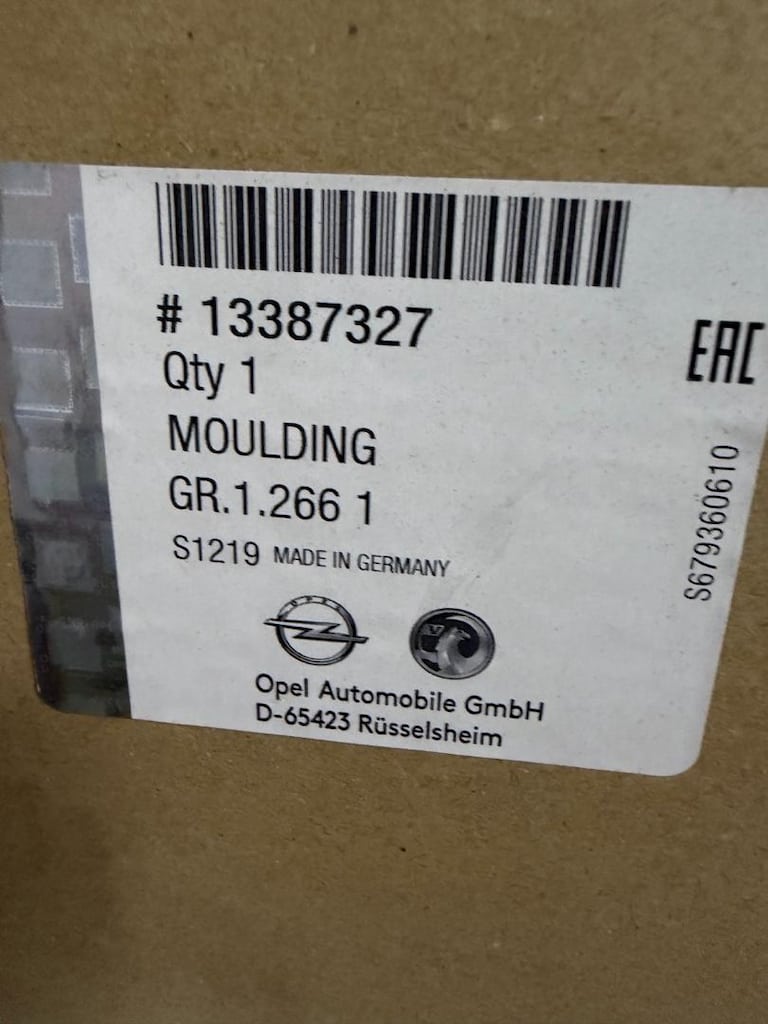 Opel Astra J Ön Tampon Alt Izgara Çercevesi Siyah Gm Orjinal 13387327 - 6