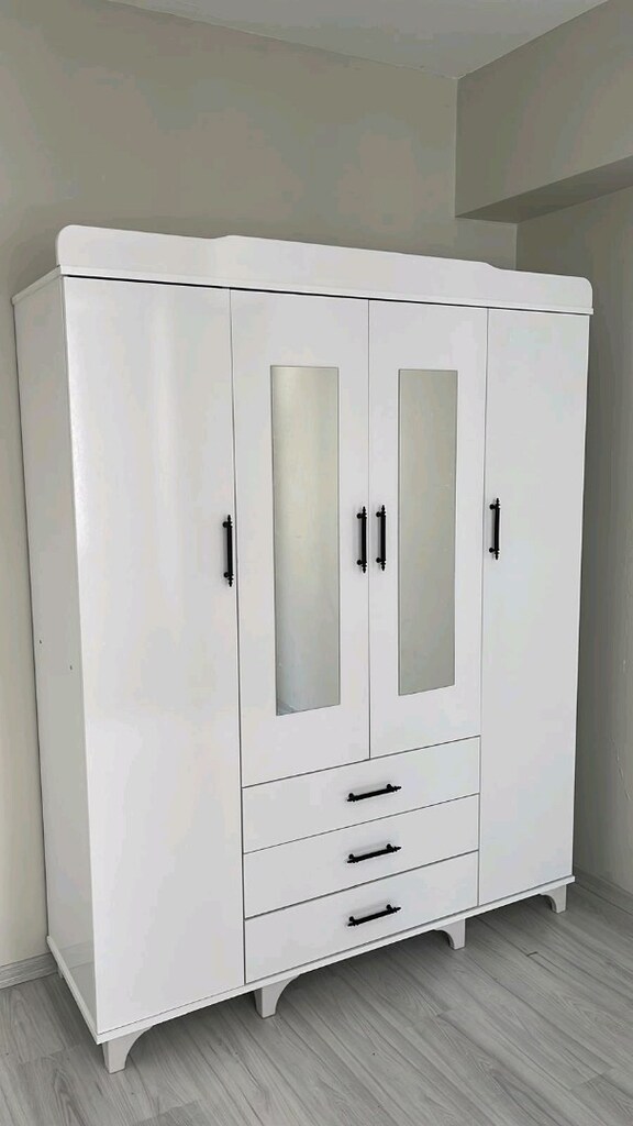 Sıfır 4 Kapaklı Lüx Elbise Dolabı - 2