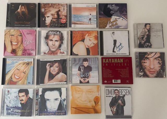Türkçe Pop CD Arşivi (18 Adet Cd)