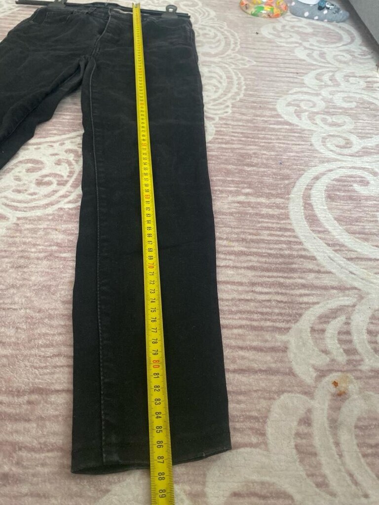 Siyah Kadın Regular Fit Midi Jean - 6