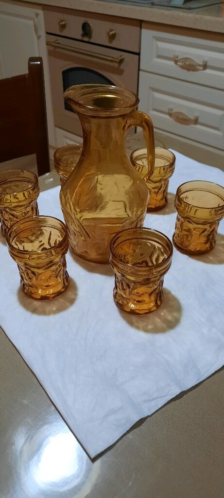 Eskilerden cam sürahi ve bardak takımı - 2