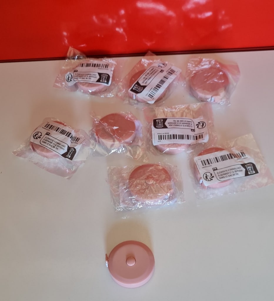 1,5 m. Otomatik sargılı mezura. Dikiş ve terzilik cetveli. PEMBE. - 5