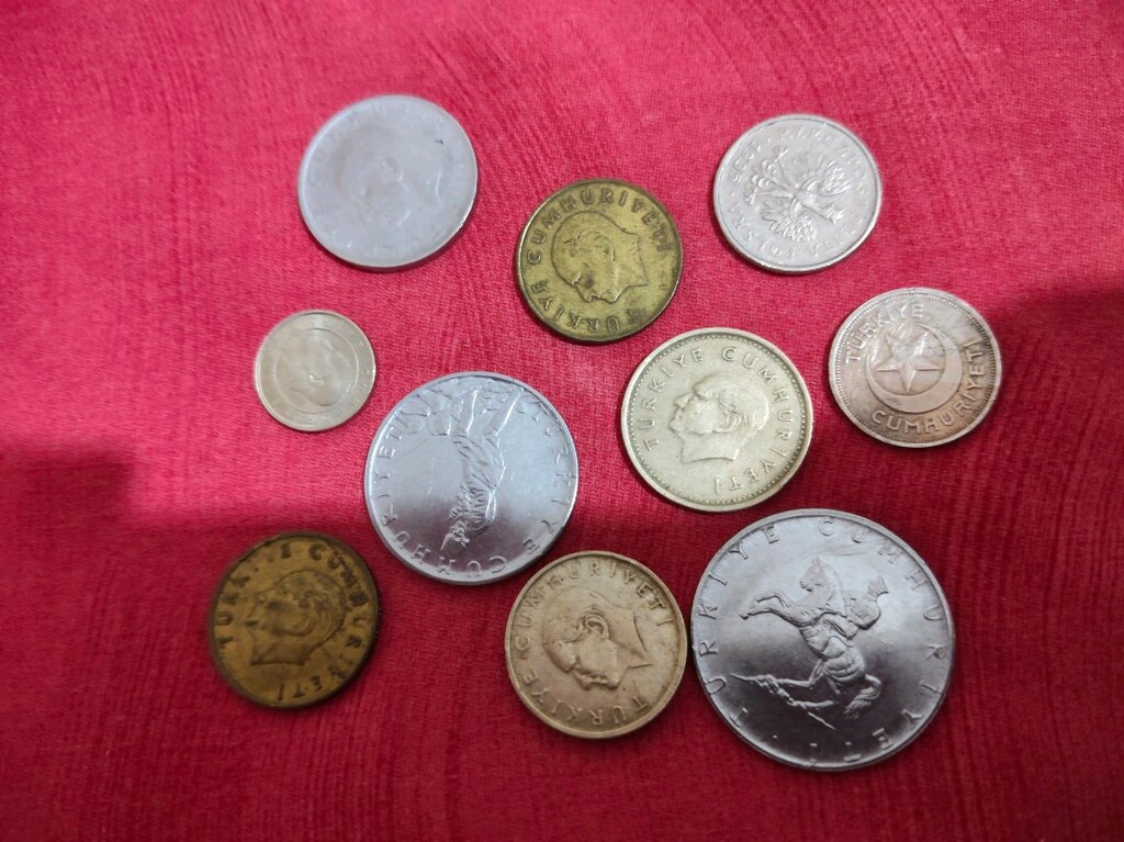 10 Adet Eski Madeni Para Lotu (1942-1990'lar Cumhuriyet & Yabancı) - 6