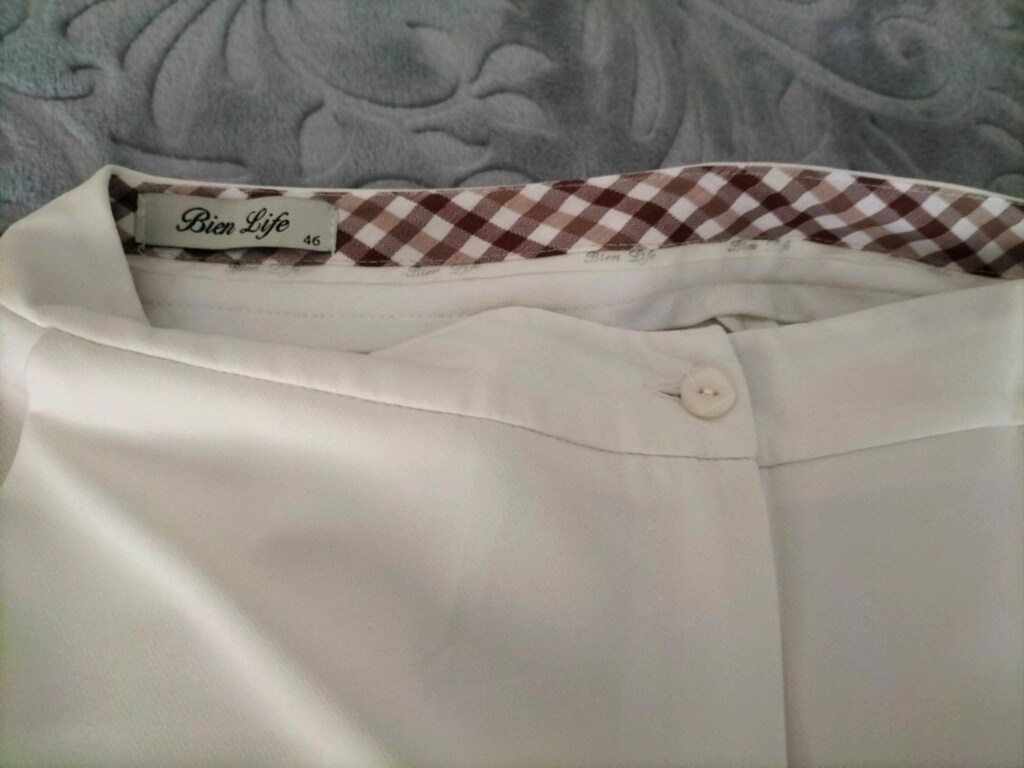 kaliteli kumaş pantolan ekru renk - 5