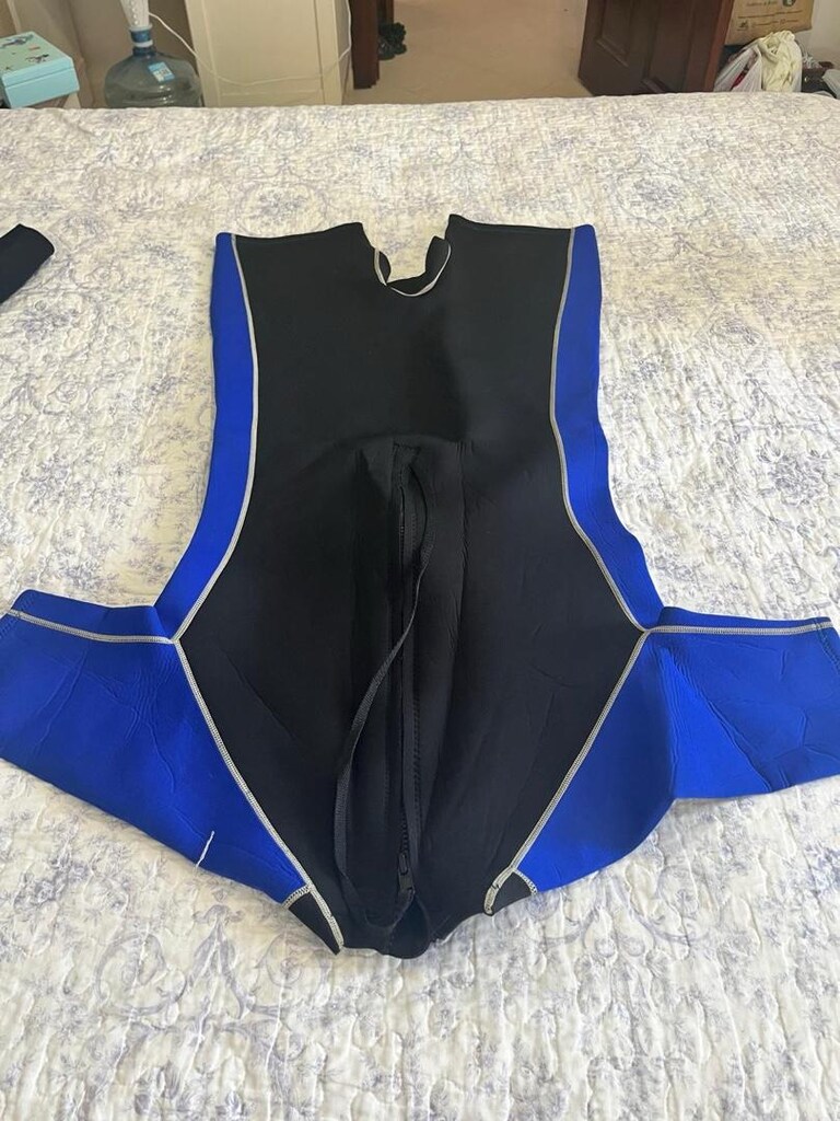 OneBody Mavi-Siyah Neopren Dalış Elbisesi Wetsuit - 4