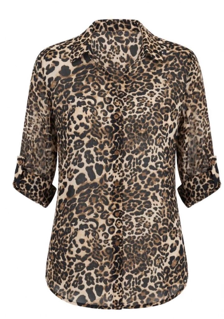 Leopar Desenli Gömlek - 3
