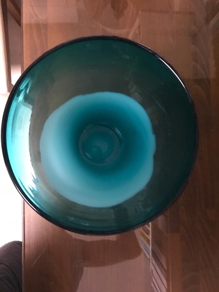 YEŞİL-BEYAZ VAZO ÇAPI:19 cm YÜK:31 cm - 4