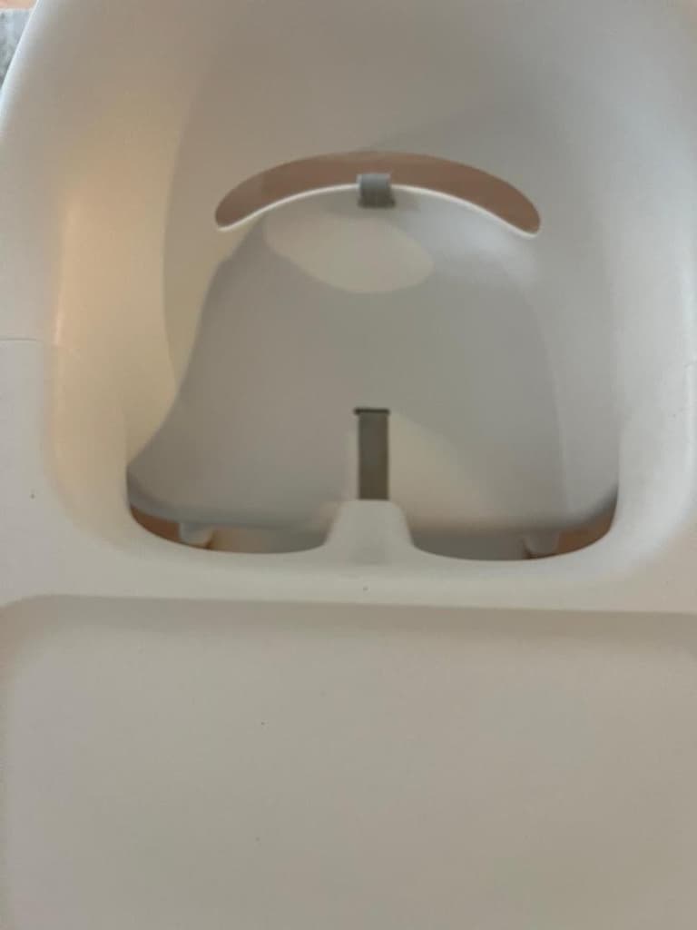 Stokke tertemiz beyaz mama sandalyesi - minder hediye - 4