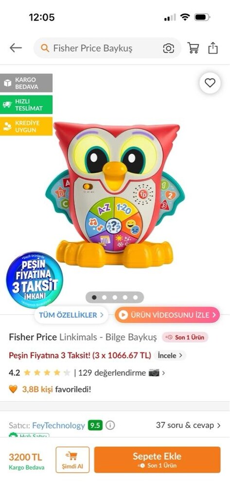 fisher price eğitici oyuncak - 4