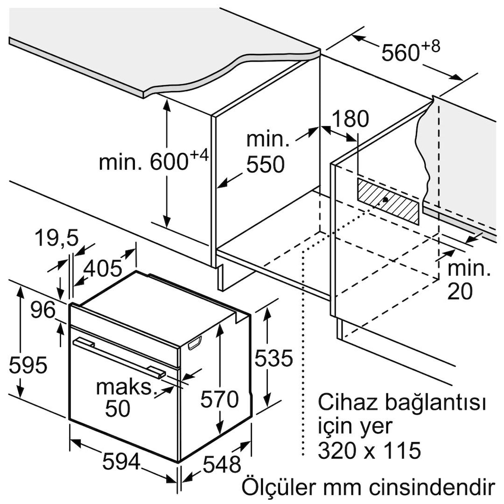 Siemens HU717ABN0T iQ300 Buhar Destekli Ankastre Fırın sıfır paketinde - 9