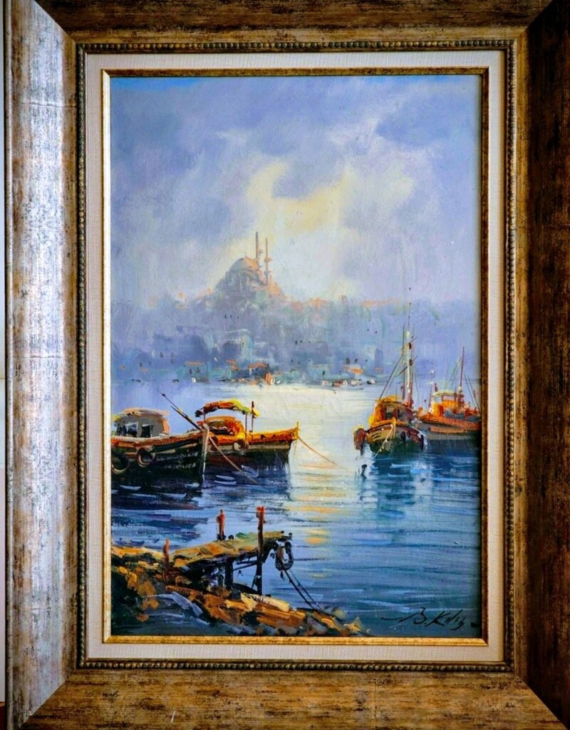 Bülent Kılıç Orijinal İmzalı Yağlı Boya Tablo (81x60 cm) - 3